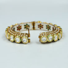 White Jadau Kundan Bangles/Kada 17835-5017