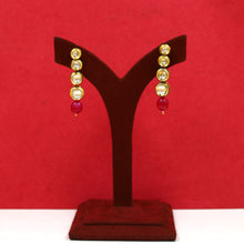 White Kundan Earring 6859-0055