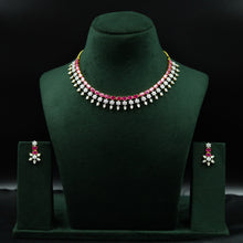 Round Neck Zircon/AD Necklace Set 12765-68