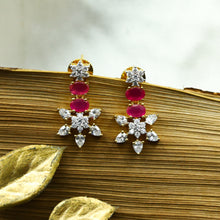 Round Neck Zircon/AD Necklace Set 12765-68