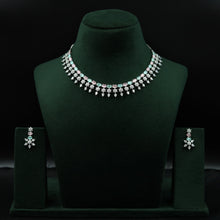 Round Neck Zircon/AD Necklace Set 12765-68