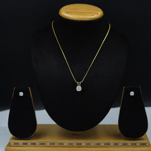 Light Zircon/AD Pendant Set 11640-08