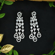Round Neck Zircon/AD Necklace Set 11911-69