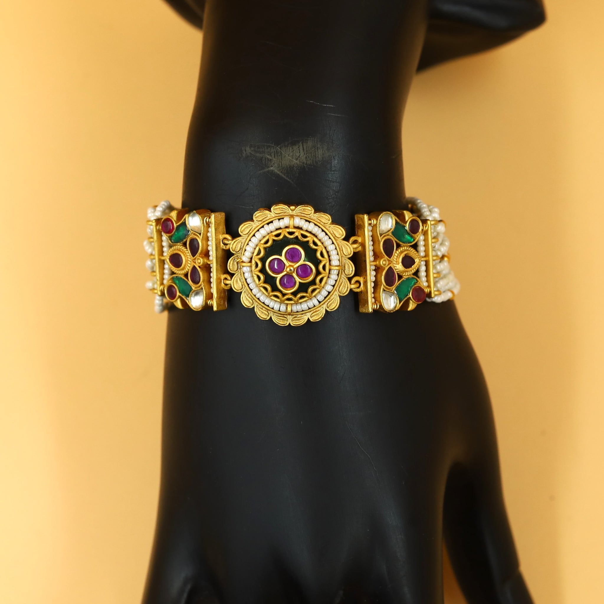 Antique Gold Plated Bracelet 18187-68