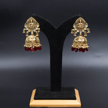 Antique Gold Plated Round Neck Temple Necklace Set 10058-28