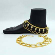 Designer Payal With Kundan And Chain 13578-0649