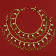 Designer Payal With Kundan And Chain 13578-0649