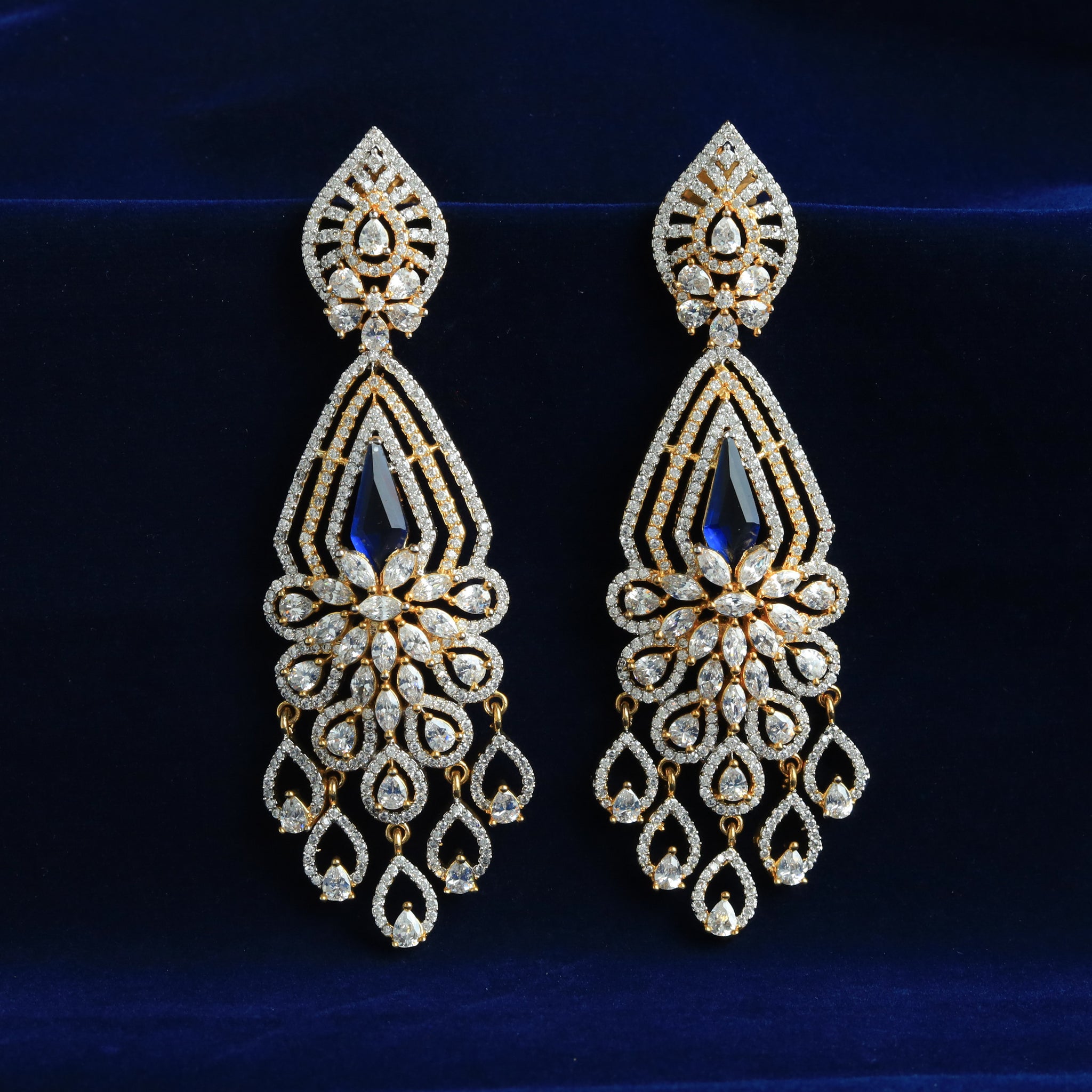Stylish Zircon/AD Earrings 6550-1225