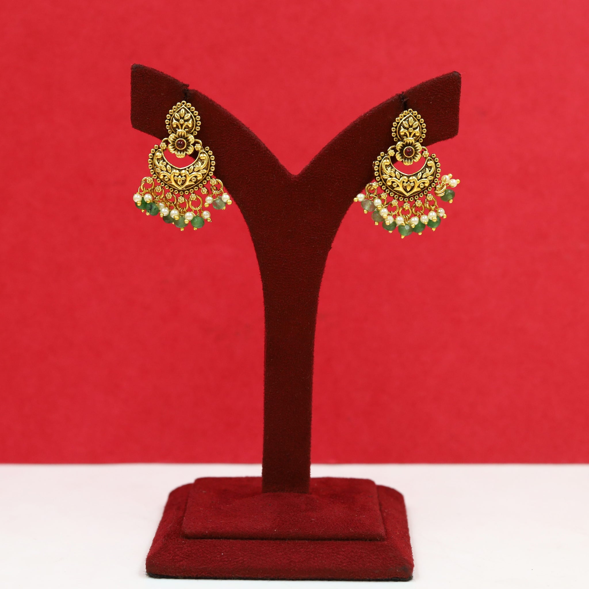Chandbali Antique Earring 18509-28