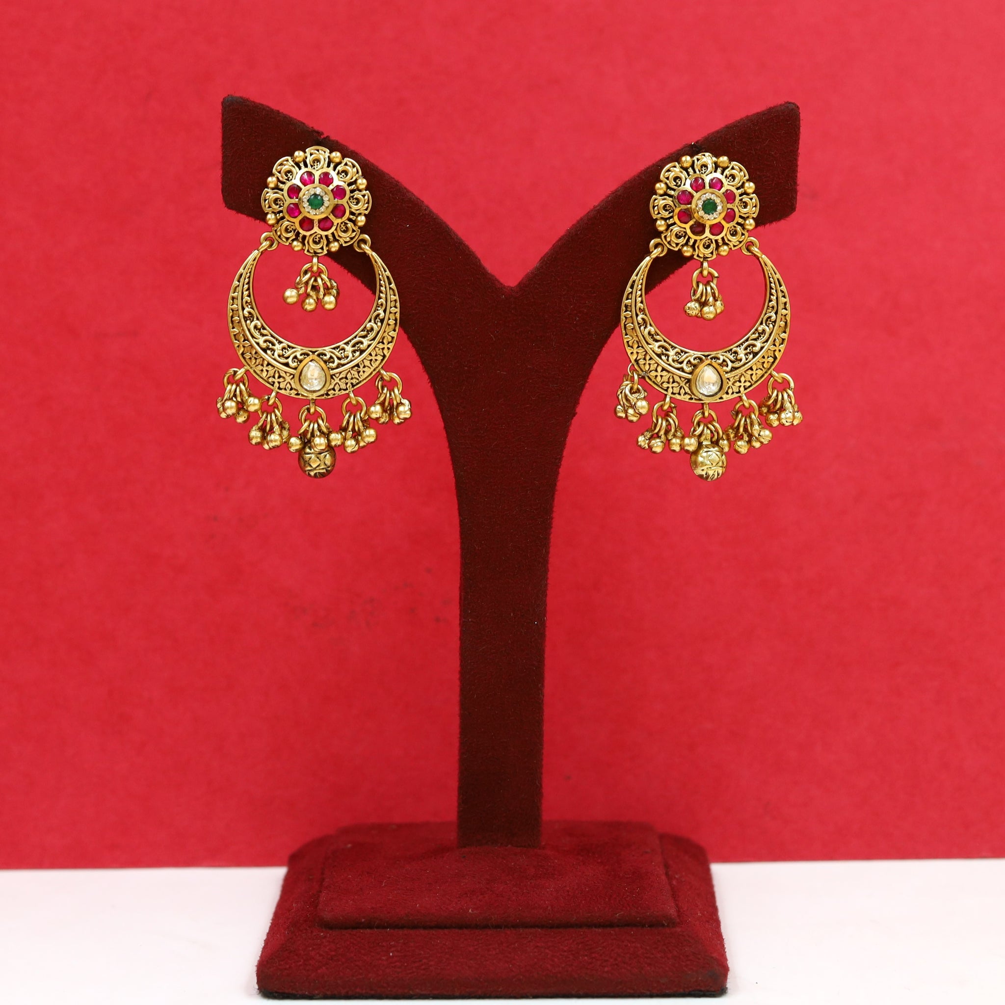 Chandbali Antique Earring 18532-28