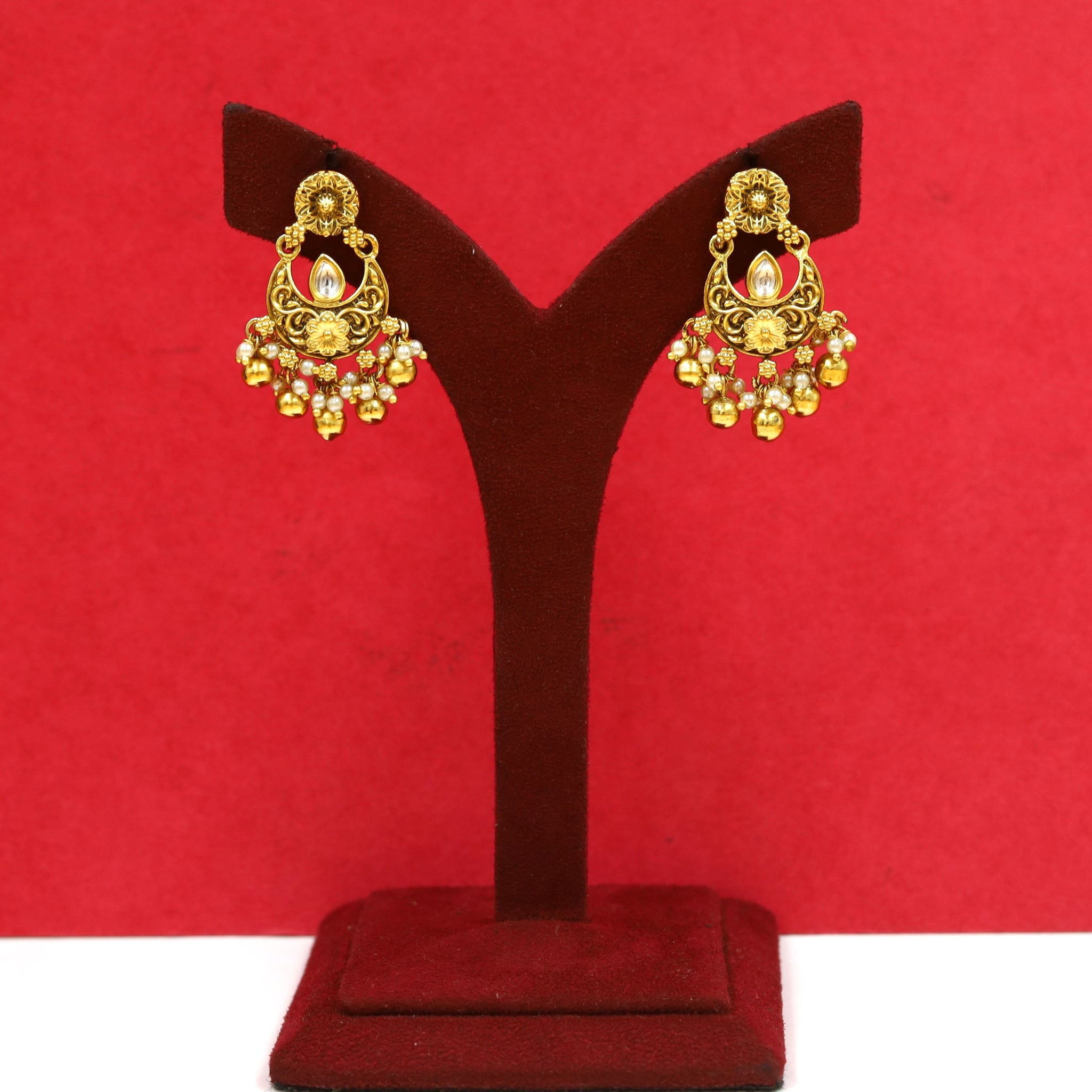 Chandbali Antique Earring 18517-28