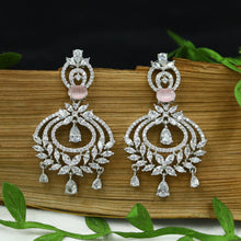 Round Neck Zircon/AD Necklace Set 12770-68