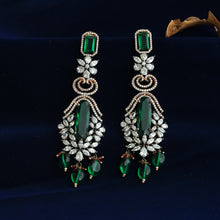 Green Zircon/AD Earring 9123-3541
