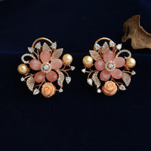 Pink Zircon/AD Earring  17757-4939