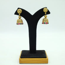 Ruby Green Pearl Necklace Set