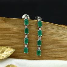 Round Neck Zircon/AD Necklace Set 12541-28