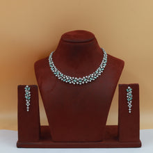 Round Neck Zircon/AD Necklace Set 19359-69