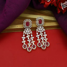 Round Neck Zircon/AD Necklace Set 15338-69