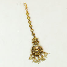 Antique Gold Finish Maang Tikka 18379-28