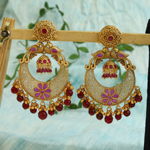 Ruby Gold Look Earring 15791-2938