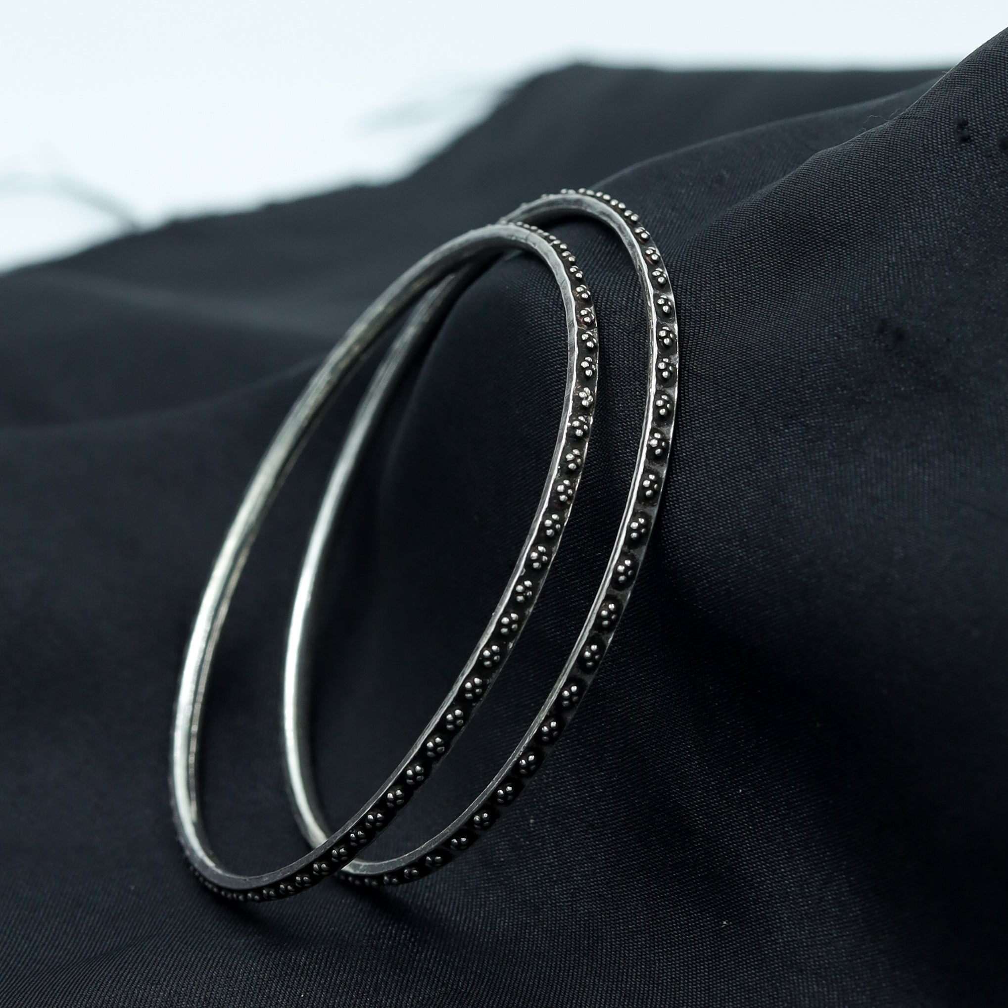 Pure Silver 925 Hallmarked Bangles 6116-1182