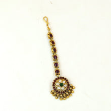 Antique Gold Finish Maang Tikka 18486-28