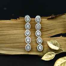 Long Neck Zircon/AD Necklace Set 12551-28