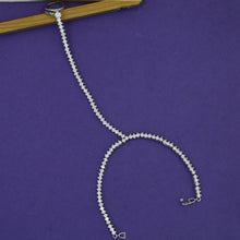 Simple And Elegant Hathphool In Silver Finish