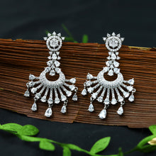 Round Neck Zircon/AD Necklace Set 12771-68