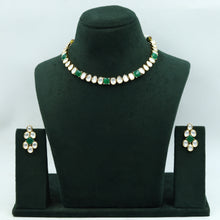 Round Neck Kundan Necklace Set 15613-28