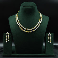 Gold Zircon/AD Necklace Set 7611-1197