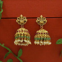 Jhumki Temple Earring 21032-28