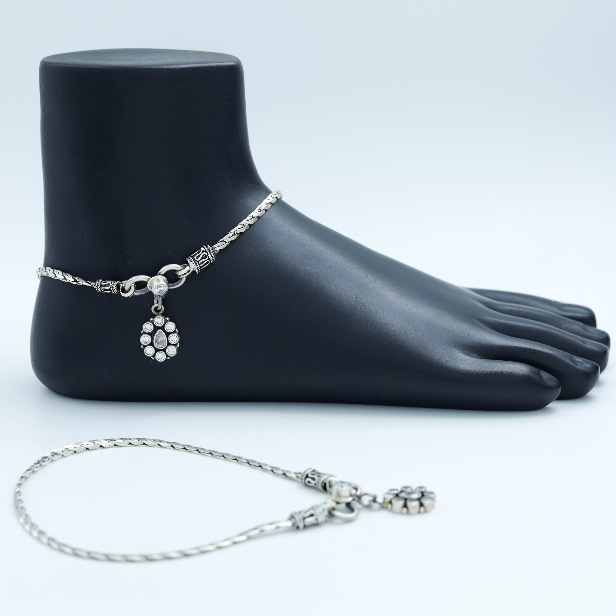 Pure Silver 925 Hallmarked Anklet 8502-2232