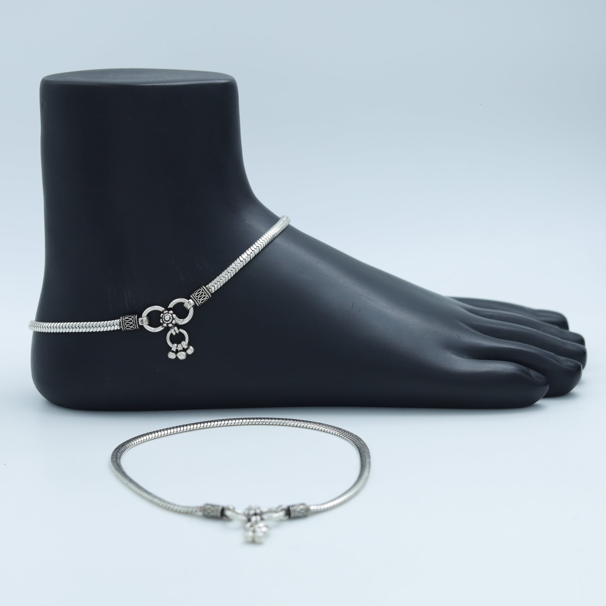 Pure Silver 925 Hallmarked Anklet 7888-20