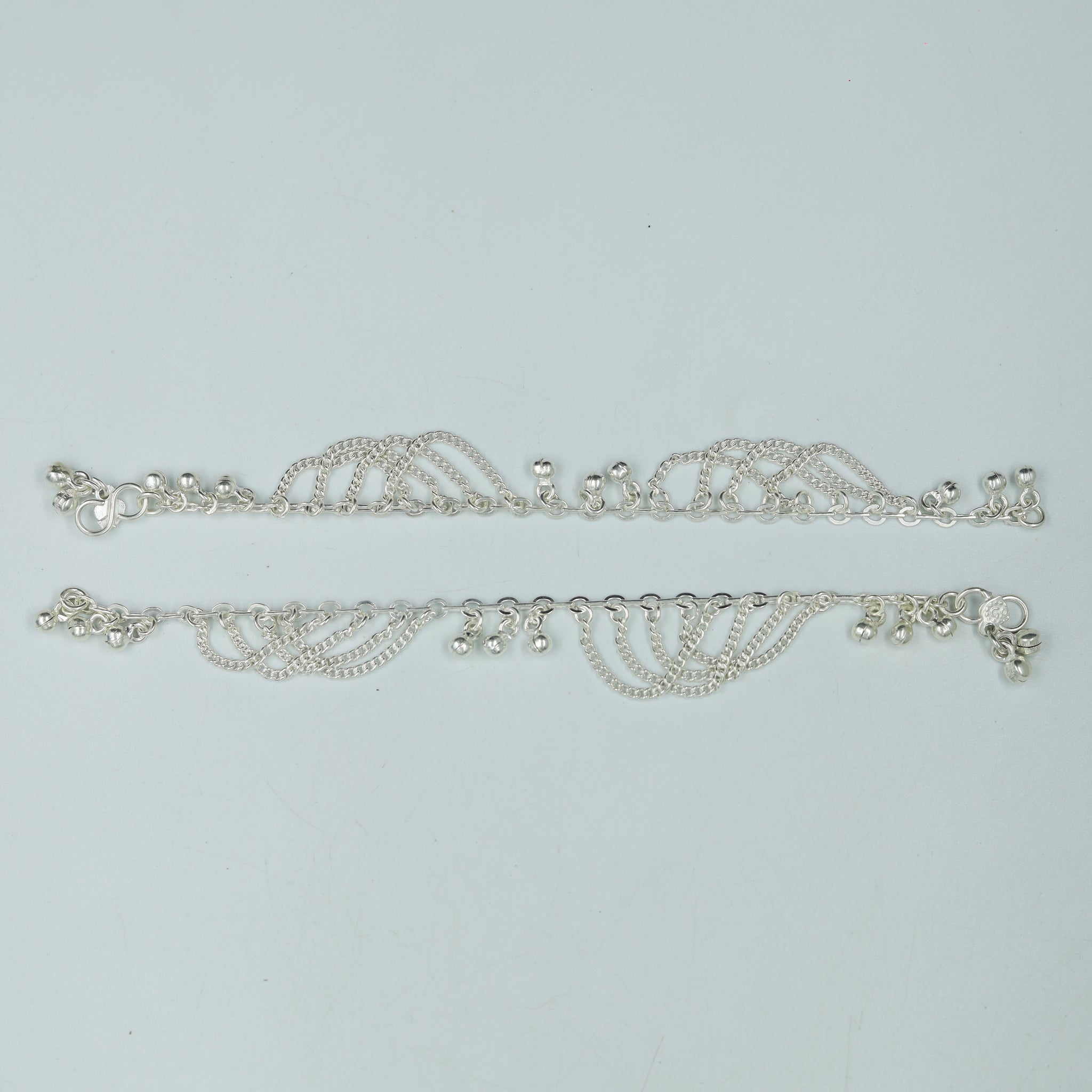 White Silver Baby Payal 6057-1123