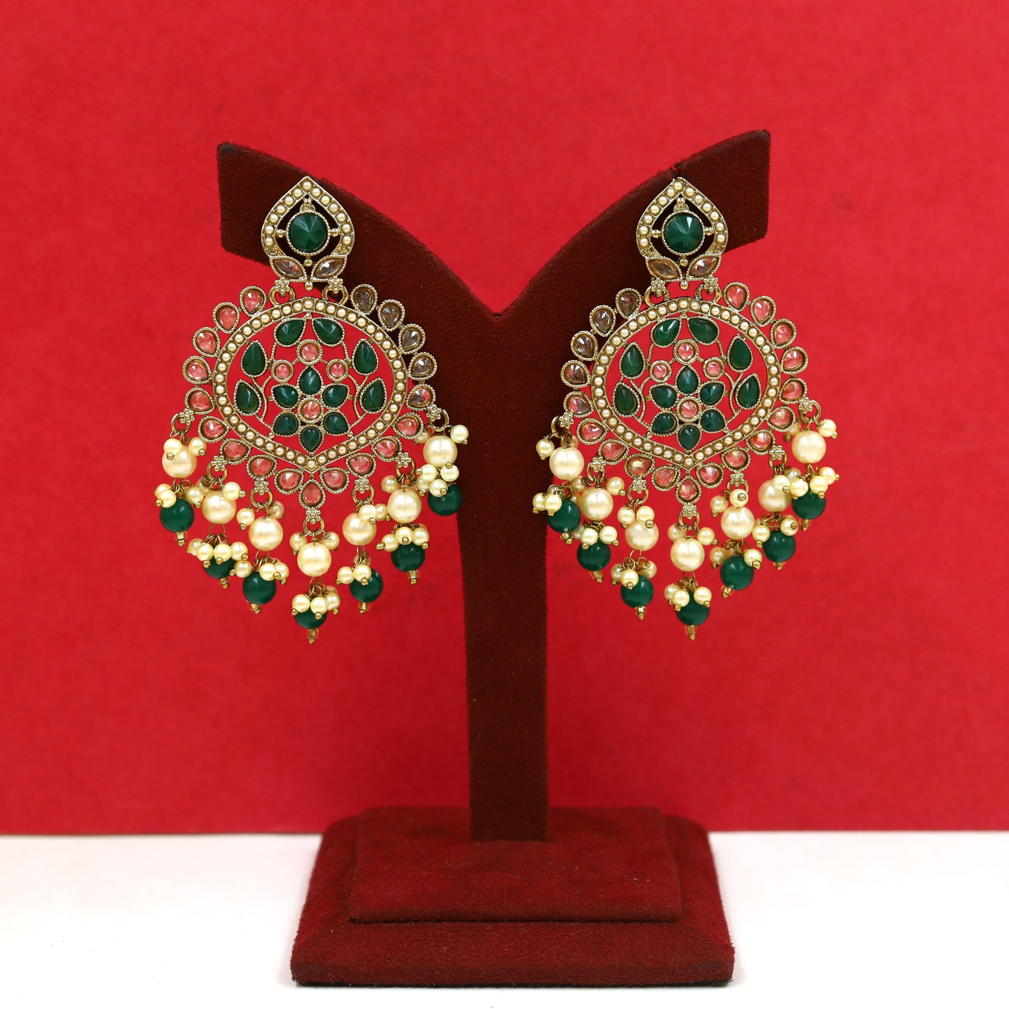 Mehandi Finish Danglers 18421-28