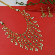 Round Neck Jadau Necklace Set 7774-65