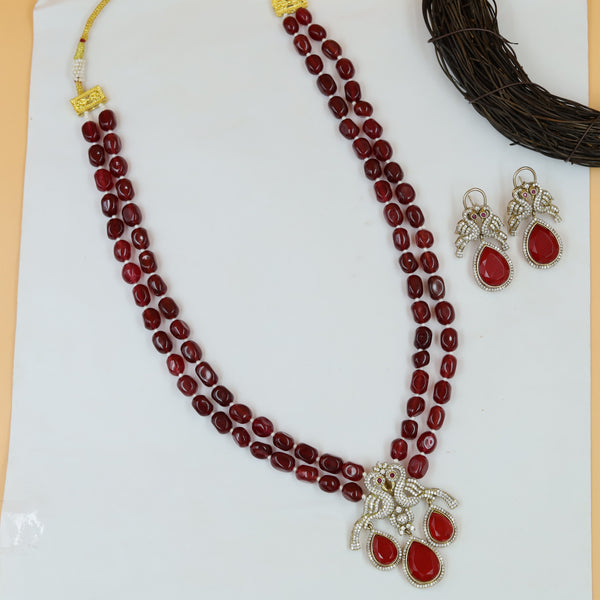 Designer Pearl Kundan Pendant Set 20473-95