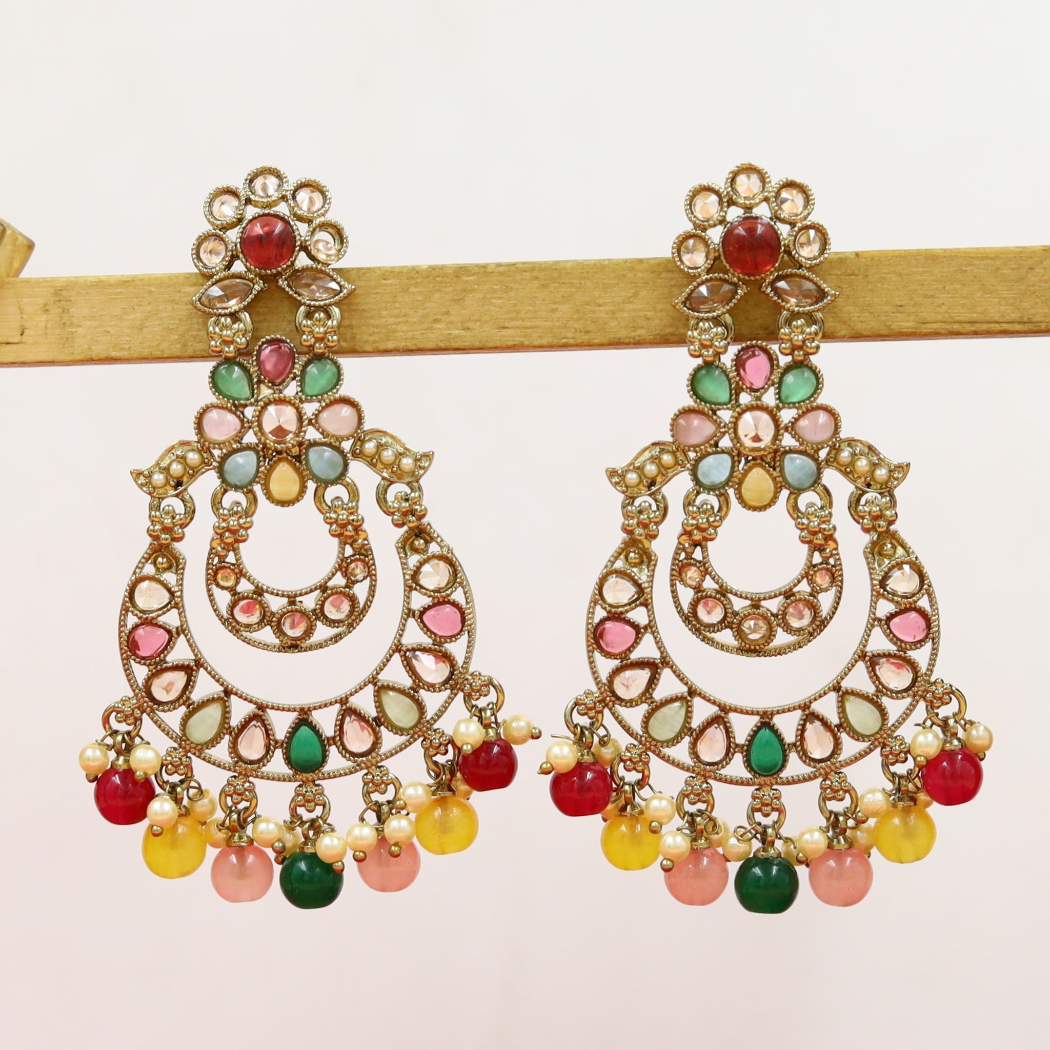 Mehandi Finish Danglers 18429-28