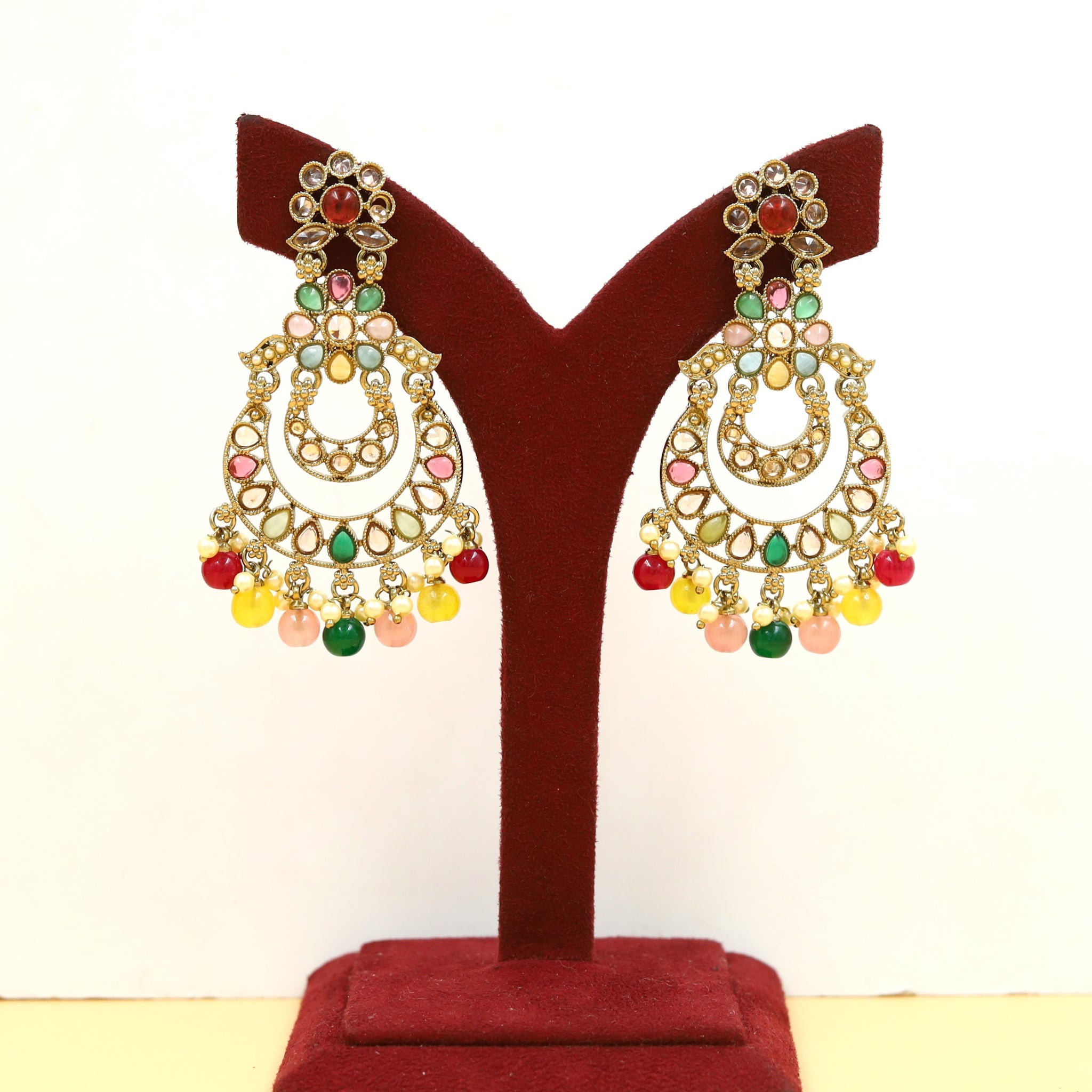 Mehandi Finish Danglers 18429-28