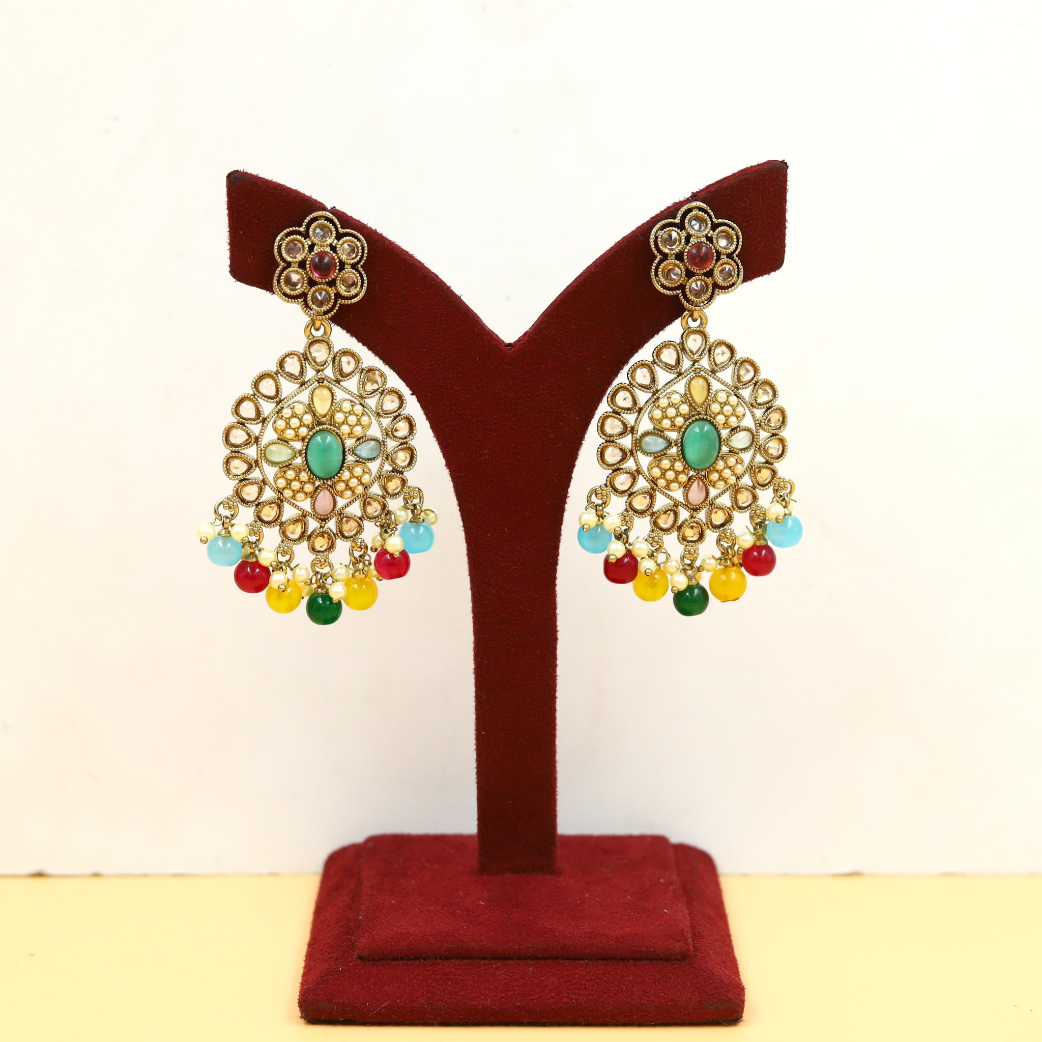 Mehandi Finish Danglers 18423-28