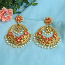 Meenakari Gold Plated Chandbali 6314-1535