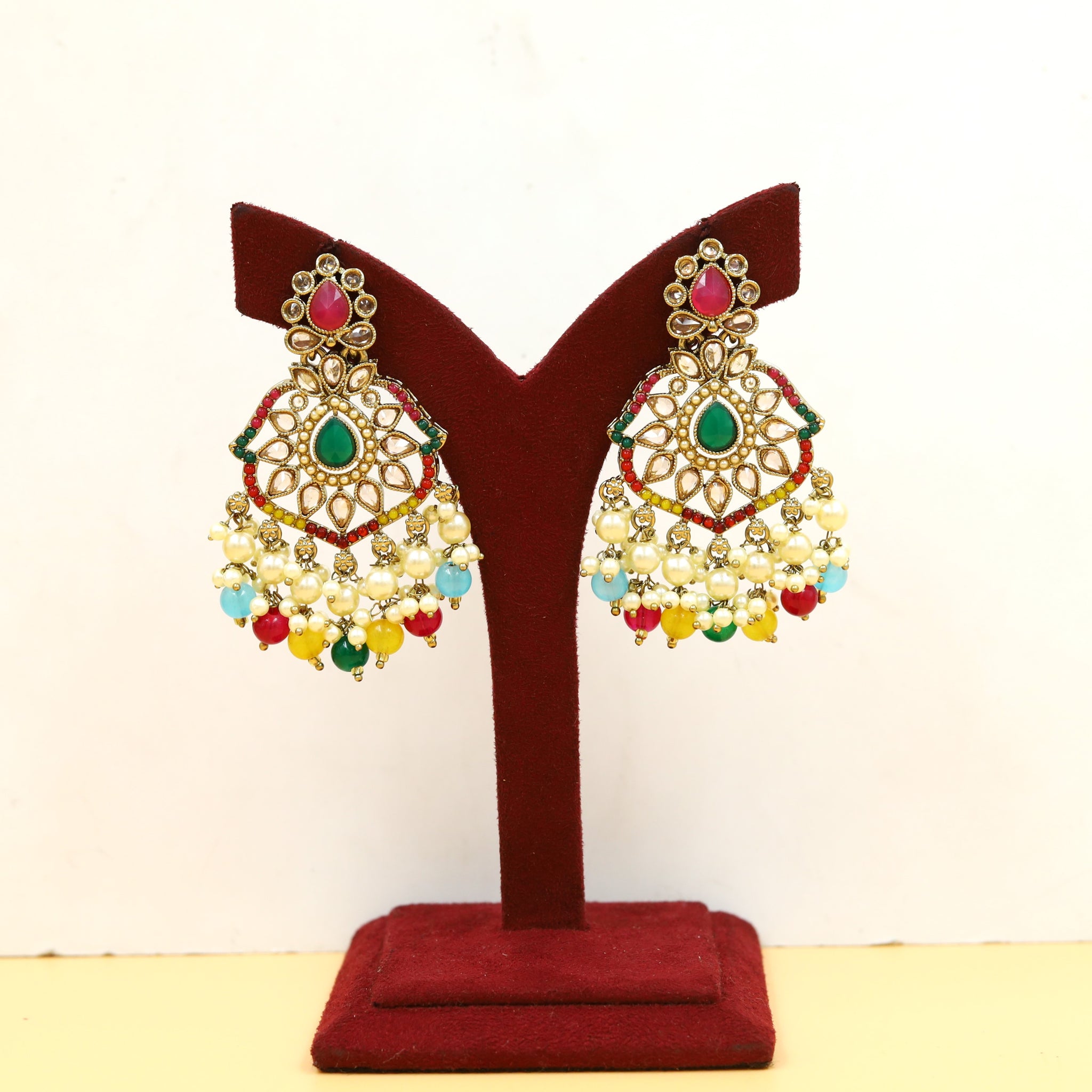 Mehandi Finish Danglers 18420-28