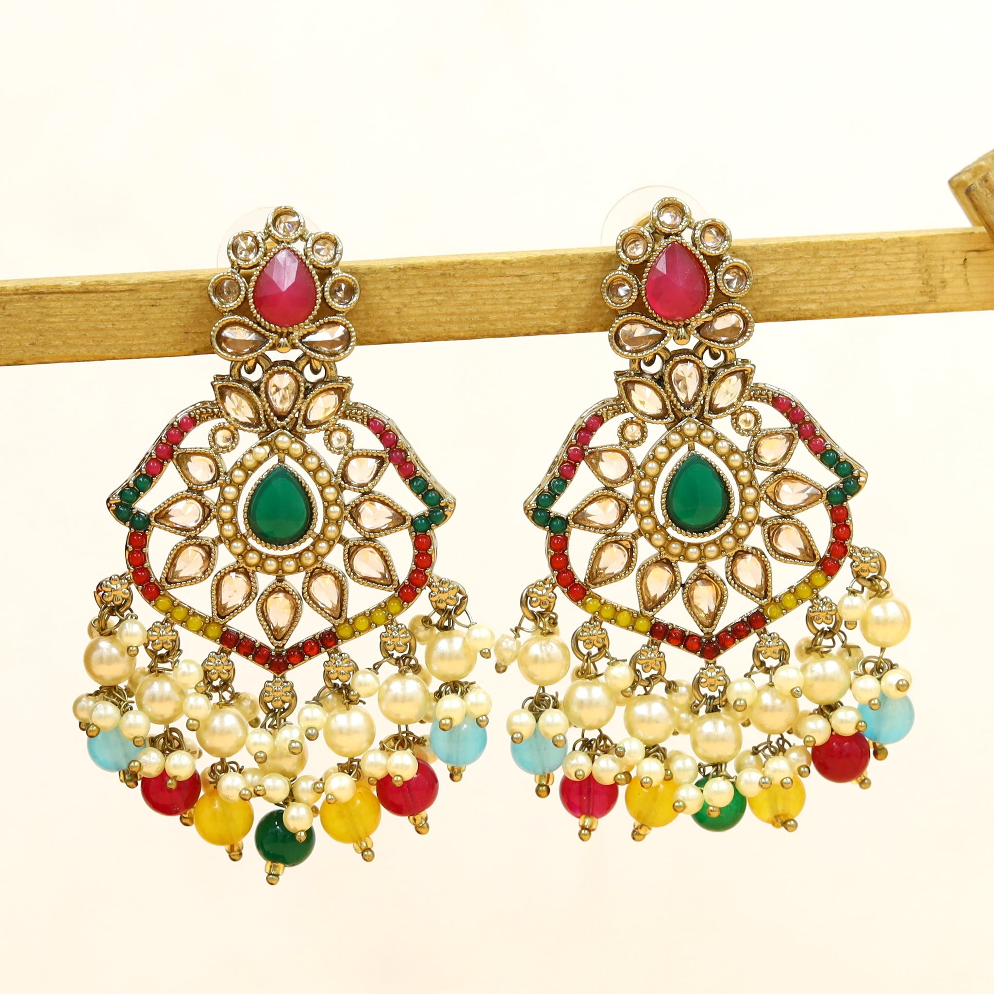 Mehandi Finish Danglers 18420-28