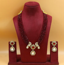Designer Pearl Kundan Pendant Set 20472-95