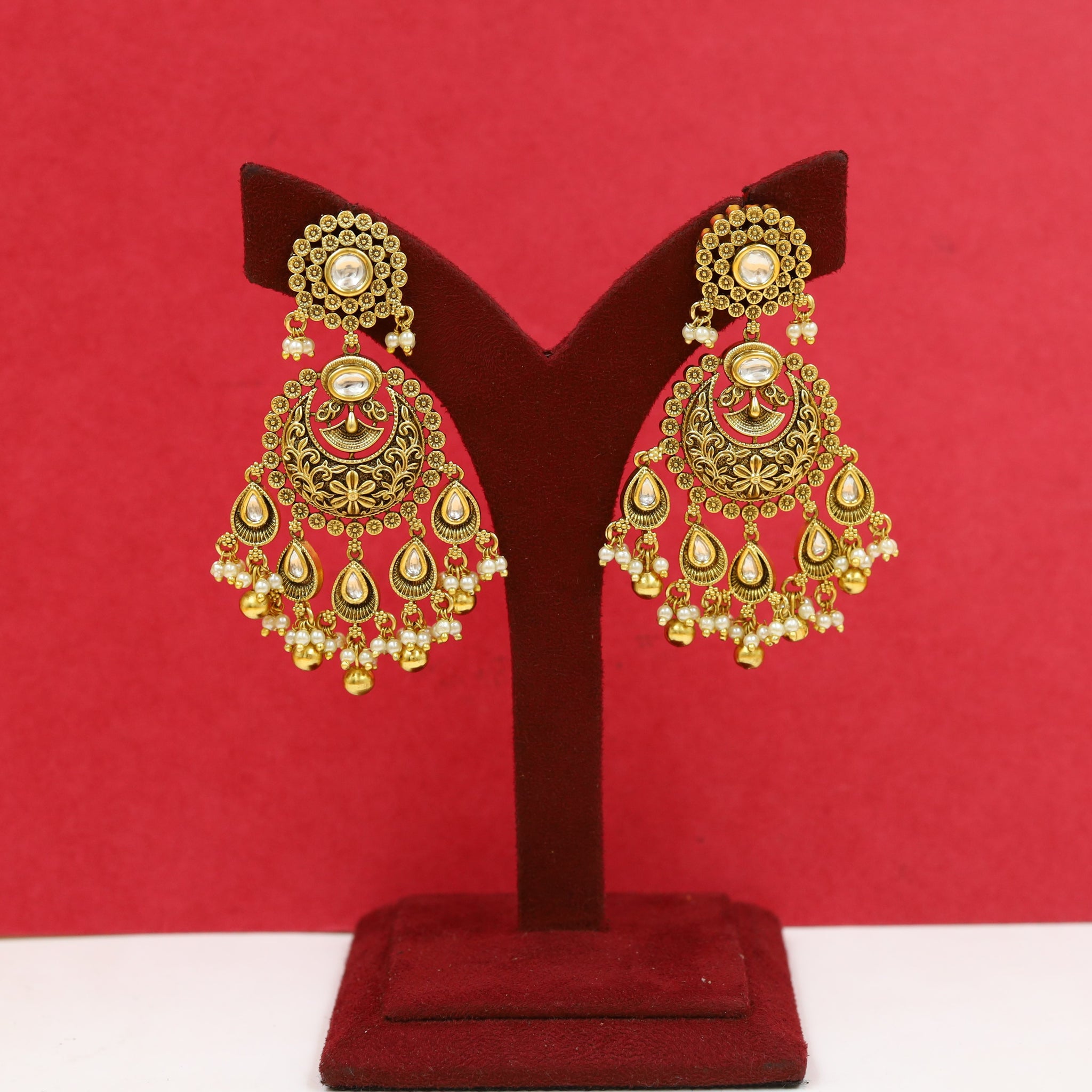 Chandbali Antique Earring 18534-28