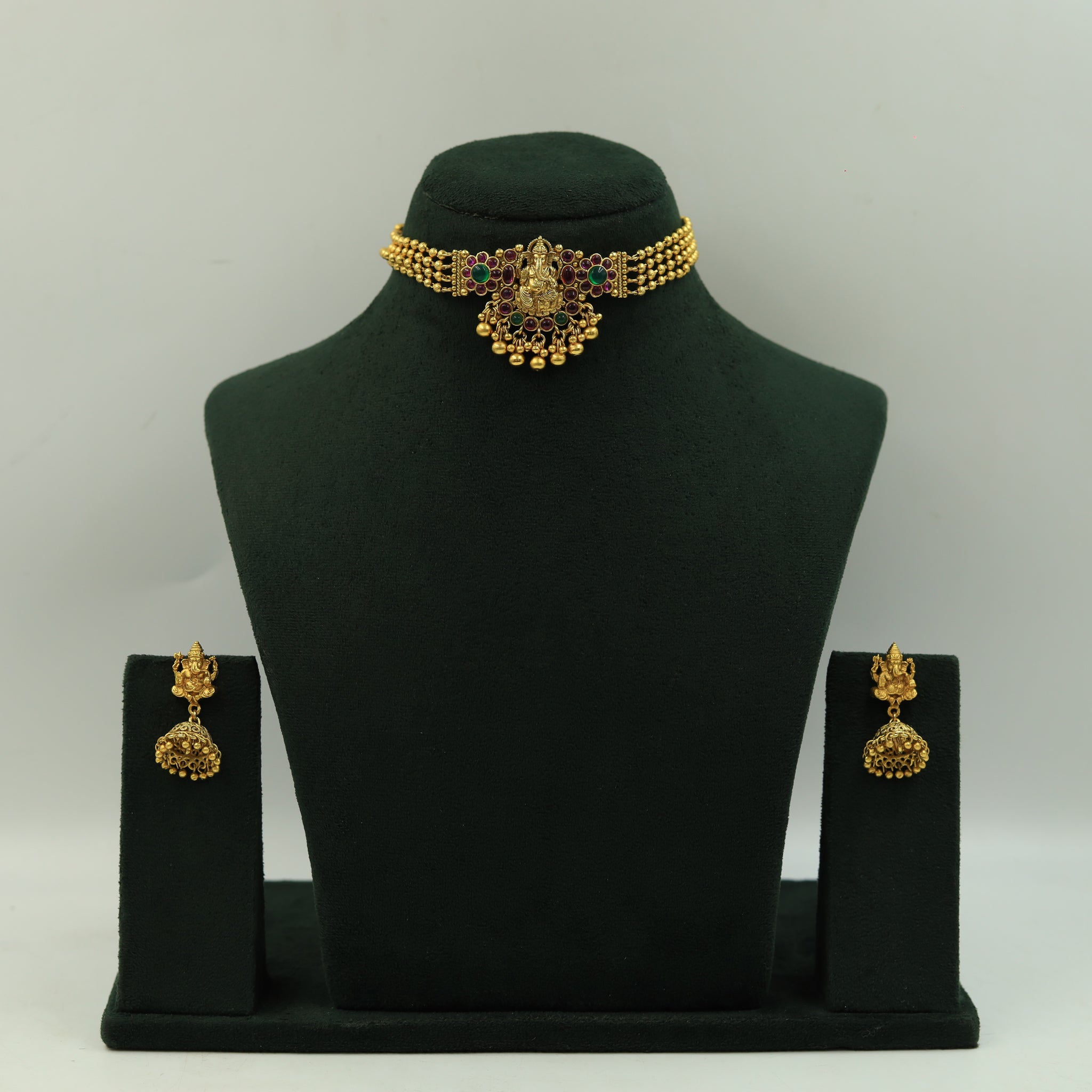 Choker Polki Necklace Set 4884-21
