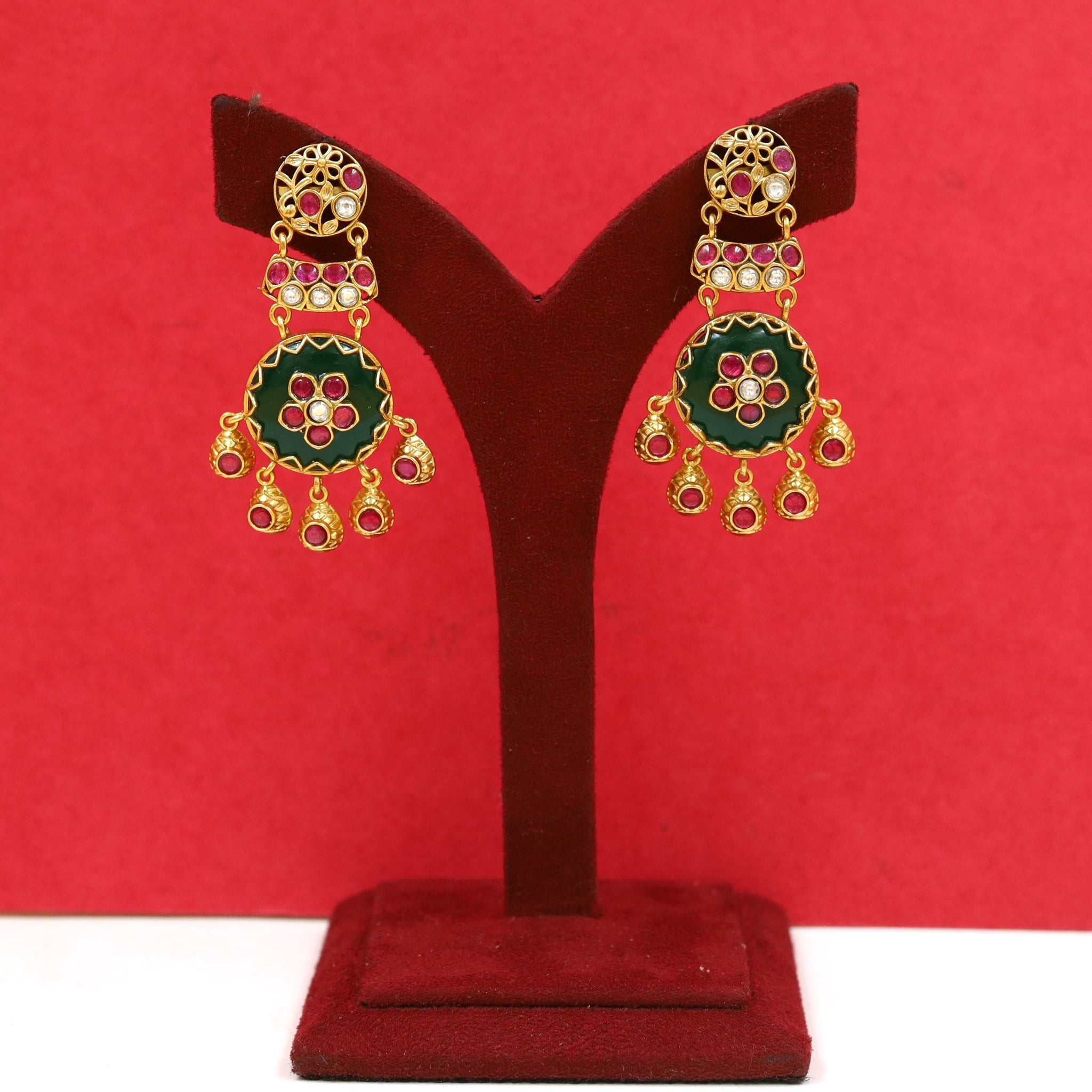 Sabyasachi Inspired Kundan Necklace Set 18124-87
