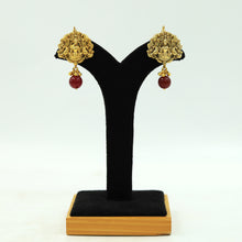 Ruby Green Temple Pendant Set 2444-7509