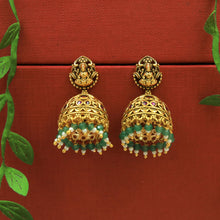 Antique Gold Finish Jhumki 22420-21